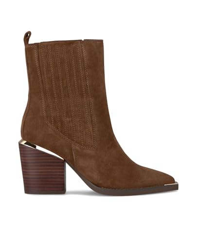 Alma en Pena. Stiefeletten mit Absatz für Damen., Camel, 38 EU von Alma en Pena