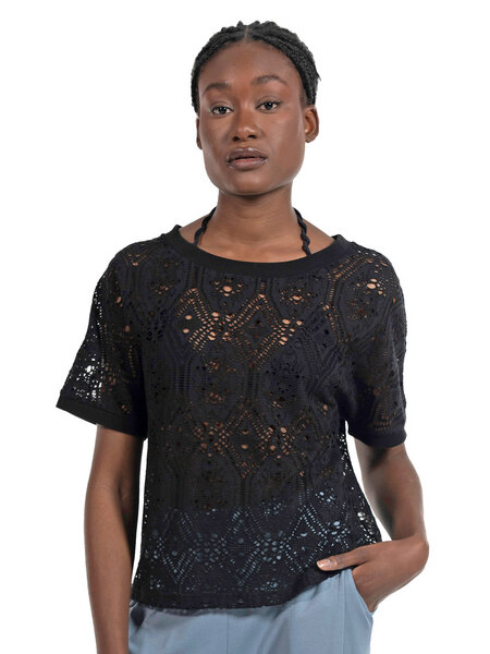 Alma & Lovis Damen Lace Shirt aus Spitzenstrick Bio-Baumwolle von Alma & Lovis