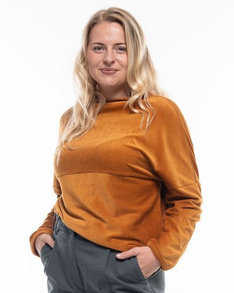 Alma & Lovis Edel-Feincord Pullover mit Turtleneck aus Bio-Baumwolle | Corduroy Sweater von Alma & Lovis