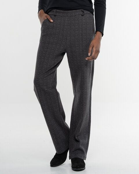 Alma & Lovis Edle Hose in Karo-Melange aus feiner Bio-Baumwolle | Karo Hose von Alma & Lovis