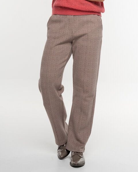 Alma & Lovis Edle Hose in Karo-Melange aus feiner Bio-Baumwolle | Karo Hose von Alma & Lovis