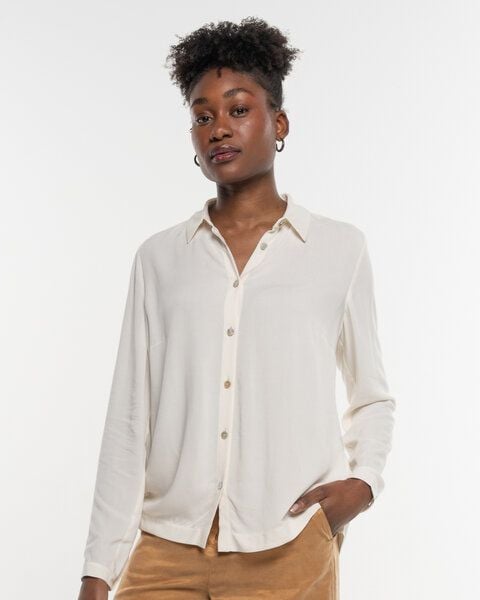 Alma & Lovis Elegante Bluse aus fließendem EcoVero | Hemdbluse von Alma & Lovis