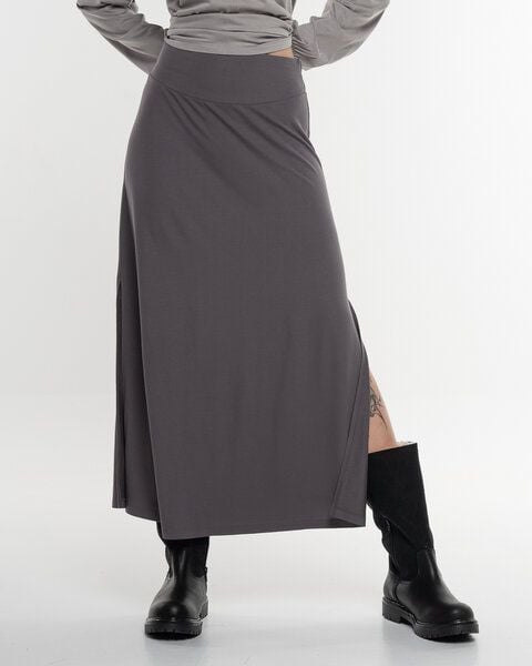 Alma & Lovis Eleganter Midi-Rock aus fließendem EcoVero | Pique Rock von Alma & Lovis