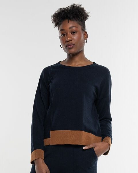 Alma & Lovis Feiner Strickpulli aus softem Bio-Baumwoll-/Woll-Mix | Cot-Wool Pullover von Alma & Lovis