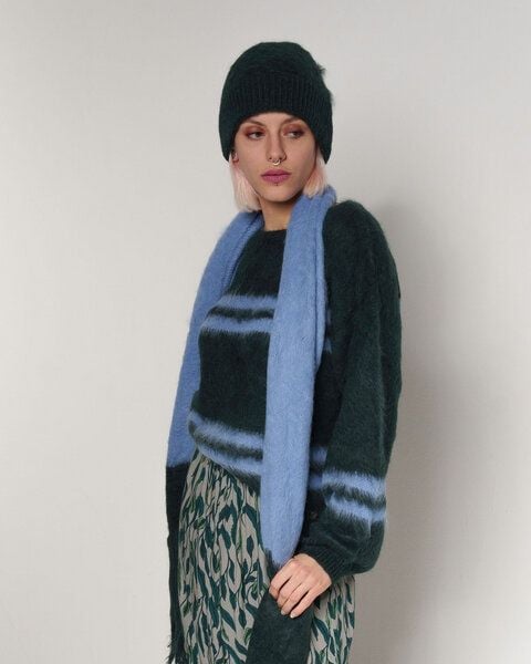 Alma & Lovis Flauschiger Strickschal aus gebrushter Alpakawolle | Brushed Scarf von Alma & Lovis