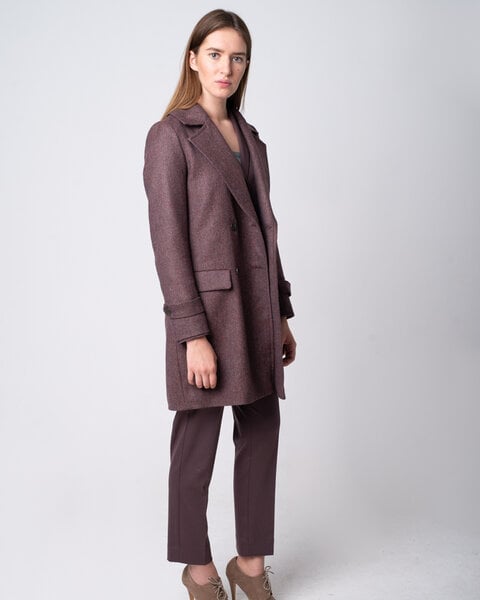 Alma & Lovis Kurz-Mantel aus mulesingfree Wolle | Wool Coat von Alma & Lovis