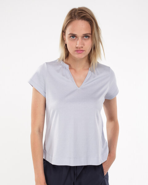 Alma & Lovis Kurzarmshirt im Blusen-Style aus Bio-Baumwolle | Short Blouse von Alma & Lovis