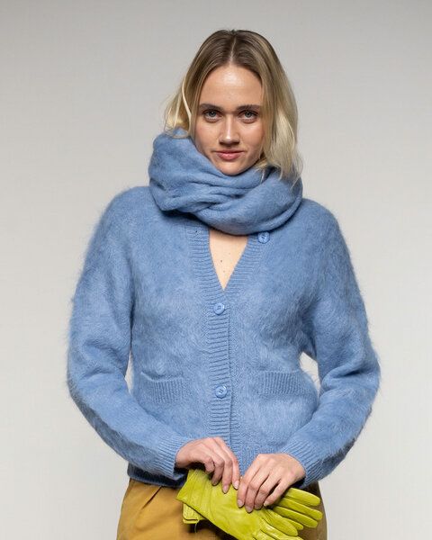 Alma & Lovis Kuschelige Wohlfühljacke aus gebrushtem Alpakastrick | Brushed Jacket von Alma & Lovis