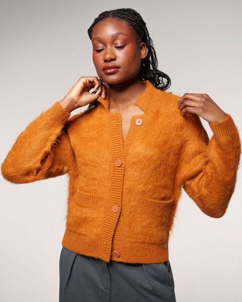 Alma & Lovis Kuschelige Wohlfühljacke aus gebrushtem Alpakastrick | Brushed Jacket von Alma & Lovis