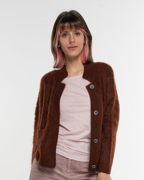 Alma & Lovis Kuschelige Wohlfühljacke aus gebrushtem Alpakastrick | Brushed Jacket von Alma & Lovis