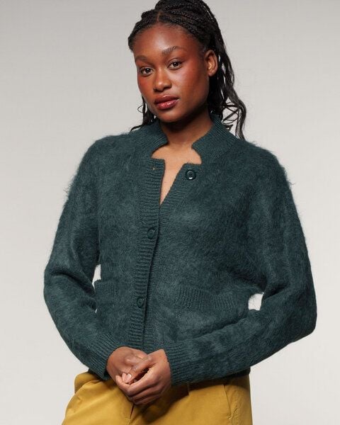 Alma & Lovis Kuschelige Wohlfühljacke aus gebrushtem Alpakastrick | Brushed Jacket von Alma & Lovis