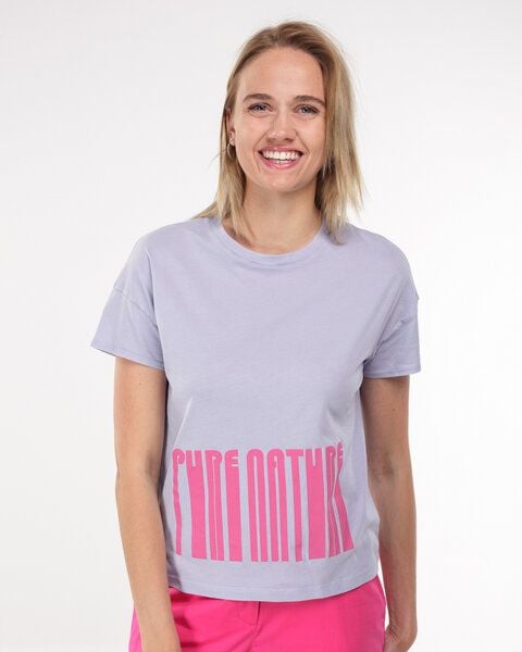 Alma & Lovis Lässiges T-Shirt mit Textprint im Loose Fit | Print Shirt von Alma & Lovis