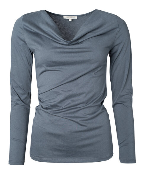 Alma & Lovis Langarmshirt mit Wasserfallausschnitt | Cascade Shirt von Alma & Lovis