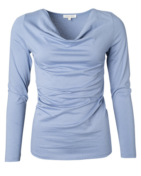 Alma & Lovis Langarmshirt mit Wasserfallausschnitt | Cascade Shirt von Alma & Lovis