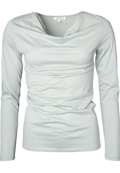 Alma & Lovis Langarmshirt mit Wasserfallausschnitt | Cascade Shirt von Alma & Lovis