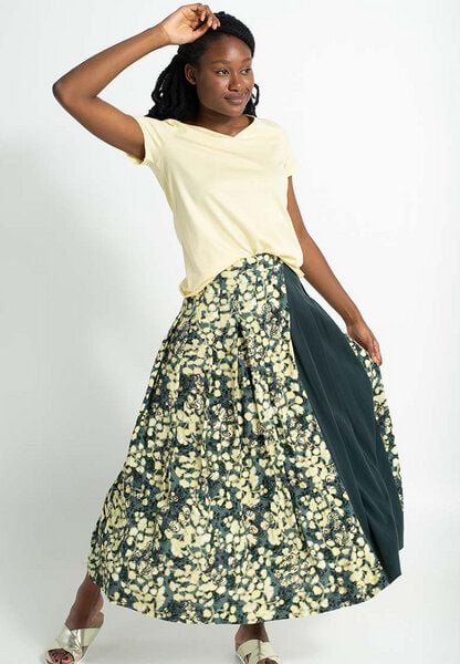 Alma & Lovis Langer Faltenrock im Allover-Print | Faltenrock Ray von Alma & Lovis