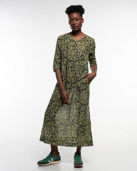 Alma & Lovis Langes Print-Tunikakleid aus Bio-Baumwoll-Batist | Batist Gep Maxikleid von Alma & Lovis