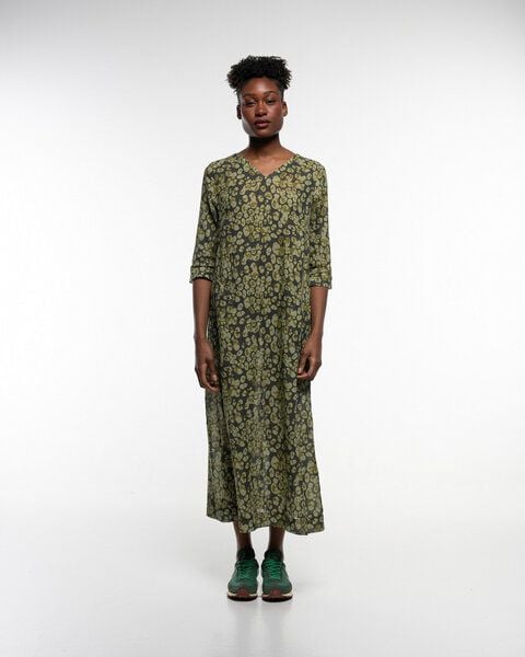 Alma & Lovis Langes Print-Tunikakleid aus Bio-Baumwoll-Batist | Batist Gep Maxikleid von Alma & Lovis