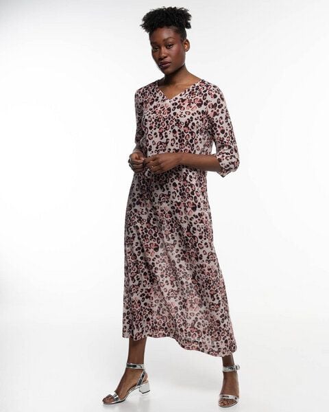 Alma & Lovis Langes Print-Tunikakleid aus Bio-Baumwoll-Batist | Batist Gep Maxikleid von Alma & Lovis