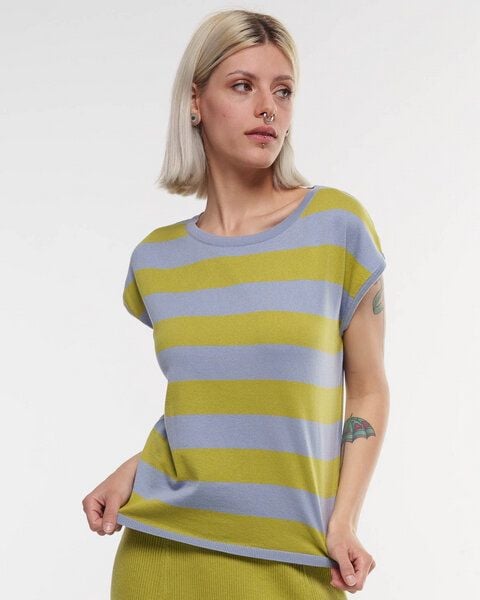 Alma & Lovis Legeres Feinstrick-Shirt aus reiner Bio-Baumwolle | Cotton Stripe Shirt von Alma & Lovis