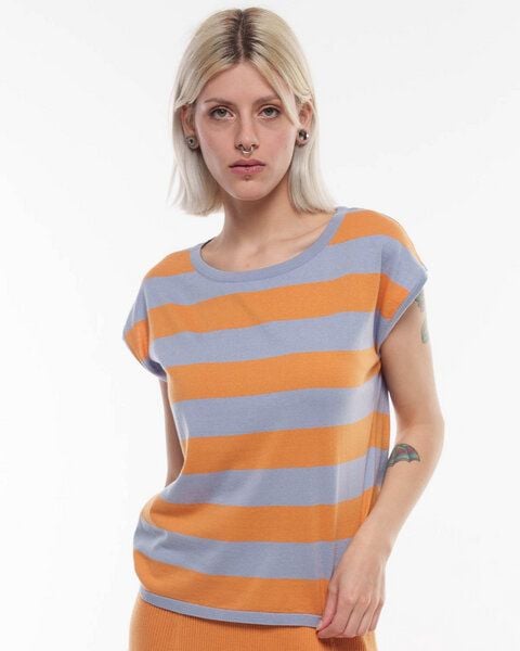 Alma & Lovis Legeres Feinstrick-Shirt aus reiner Bio-Baumwolle | Cotton Stripe Shirt von Alma & Lovis