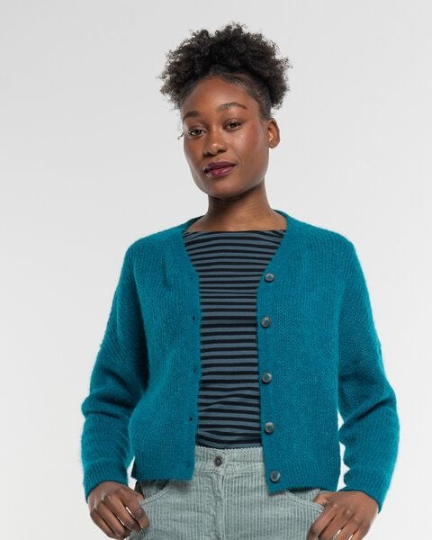 Alma & Lovis Leichte Strickjacke aus feinem Alpakagarn | Light Jacket von Alma & Lovis