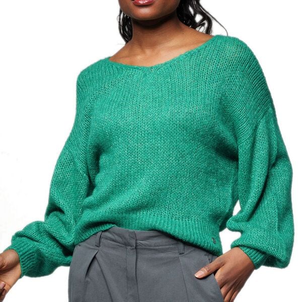 Alma & Lovis Leichter Pullover im Loose-Fit aus zartem Alpakastrick | Light V-Neck von Alma & Lovis