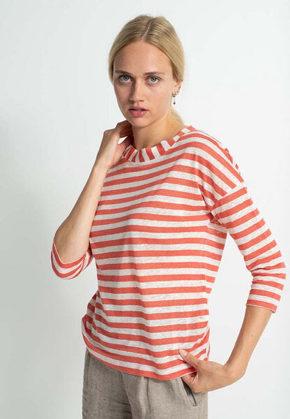 Alma & Lovis Leinenshirt im Regular-Fit aus Leinen | Leinen Ringel Shirt von Alma & Lovis