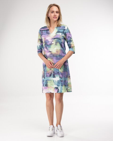 Alma & Lovis Lockeres Sommerkleid mit Art Print aus Bio-Baumwolle | Aquarell Dress von Alma & Lovis