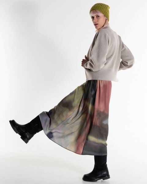 Alma & Lovis Maxi-Rock mit Allover-Print aus Viskose (LENZING ECOVERO) | Painting Rock von Alma & Lovis