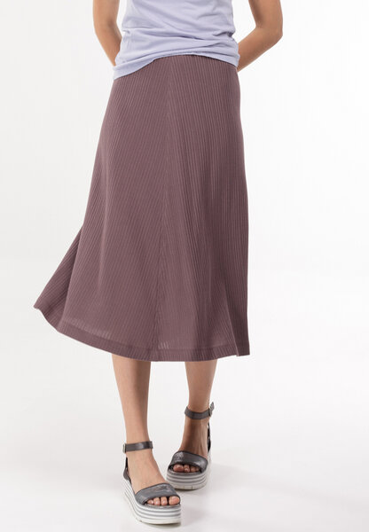 Alma & Lovis Maxirock aus feinem Rippen-Jersey | Rib Skirt von Alma & Lovis