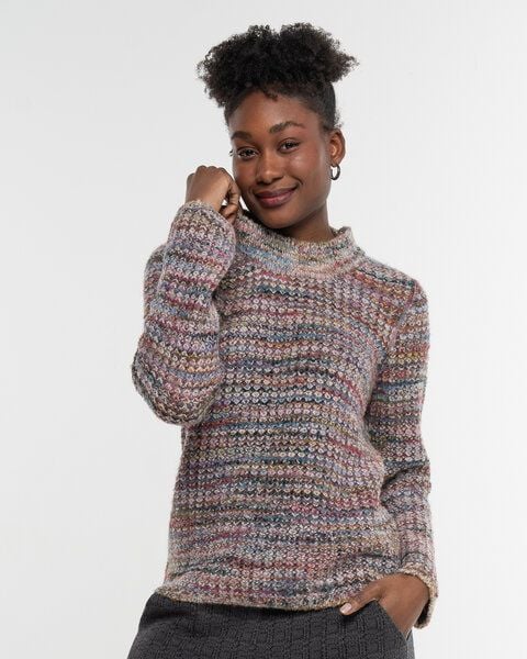 Alma & Lovis Multicolour Alpaka-Pullover mit Wendeseite | Change Wendepullover von Alma & Lovis
