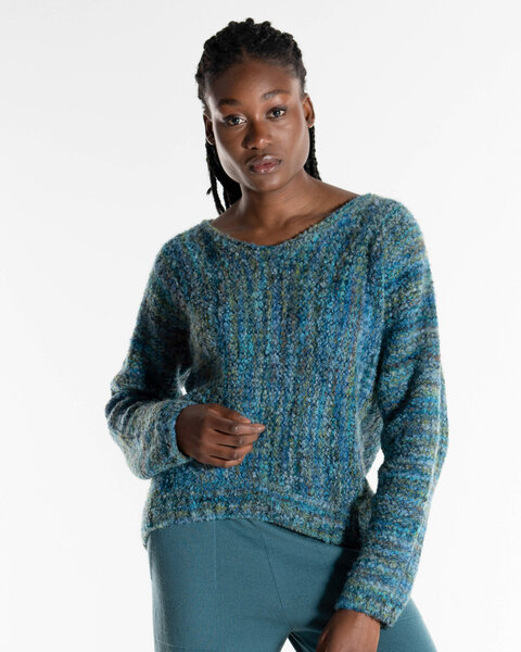 Alma & Lovis Multicolour Alpaka-Pullover mit Wendeseite | Wendepullover von Alma & Lovis