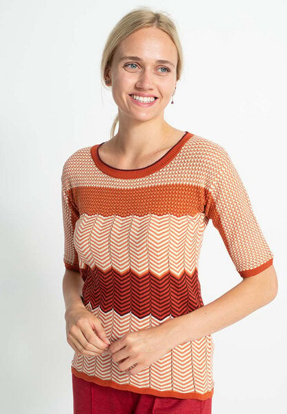 Alma & Lovis Muster-Pullover aus Bio-Baumwolle | Geo Shirt von Alma & Lovis