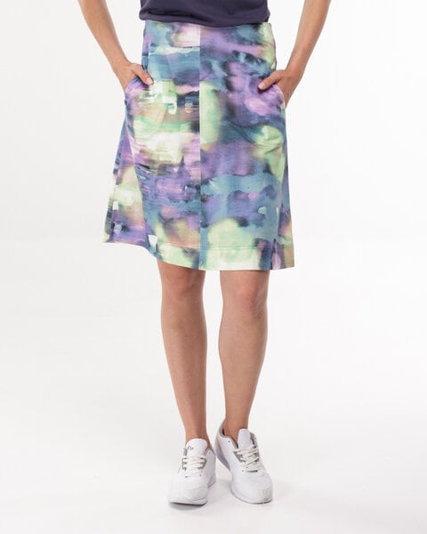 Alma & Lovis Printrock in A-Linie aus Bio-Baumwolle | Aquarell Skirt von Alma & Lovis