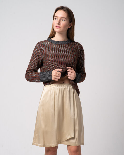 Alma & Lovis Seidenrock in Wickeloptik | Silk Skirt von Alma & Lovis