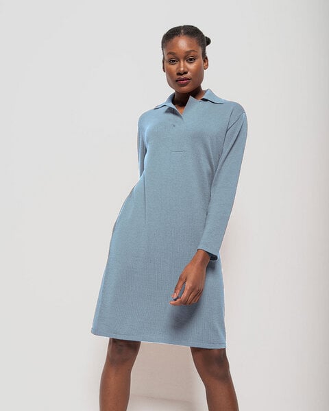 Alma & Lovis Softes Kleid im Polo-Style aus Bio-Baumwoll-/Woll-Mix | Cotwoll Polokleid von Alma & Lovis