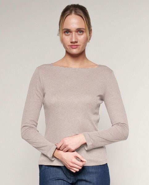Alma & Lovis Softes Ringel-Langarmshirt aus Bio-Baumwolle | Melange Longsleeve Alma & Lovis Softes Ringel-Langarmshirt aus Bio-Baumwolle | Melange Longsleeve von Alma & Lovis