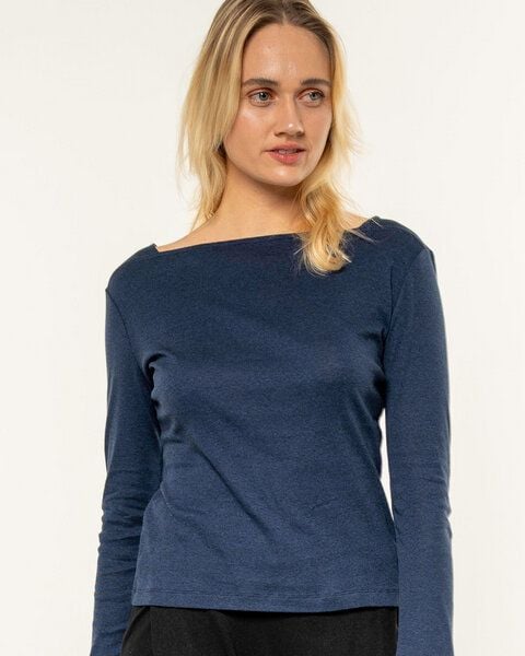 Alma & Lovis Softes Ringel-Langarmshirt aus Bio-Baumwolle | Melange Longsleeve von Alma & Lovis