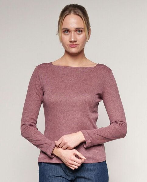 Alma & Lovis Softes Ringel-Langarmshirt aus Bio-Baumwolle | Melange Longsleeve von Alma & Lovis