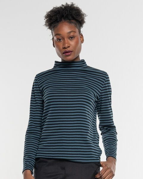Alma & Lovis Turtleneck Ringelshirt aus softer Bio-Baumwolle | Ringel Turtleneck von Alma & Lovis