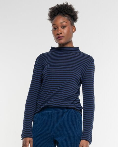 Alma & Lovis Turtleneck Ringelshirt aus softer Bio-Baumwolle | Ringel Turtleneck von Alma & Lovis