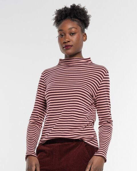 Alma & Lovis Turtleneck Ringelshirt aus softer Bio-Baumwolle | Ringel Turtleneck von Alma & Lovis