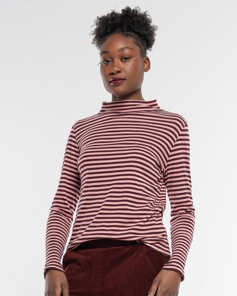Alma & Lovis Turtleneck Ringelshirt aus softer Bio-Baumwolle | Ringel Turtleneck von Alma & Lovis