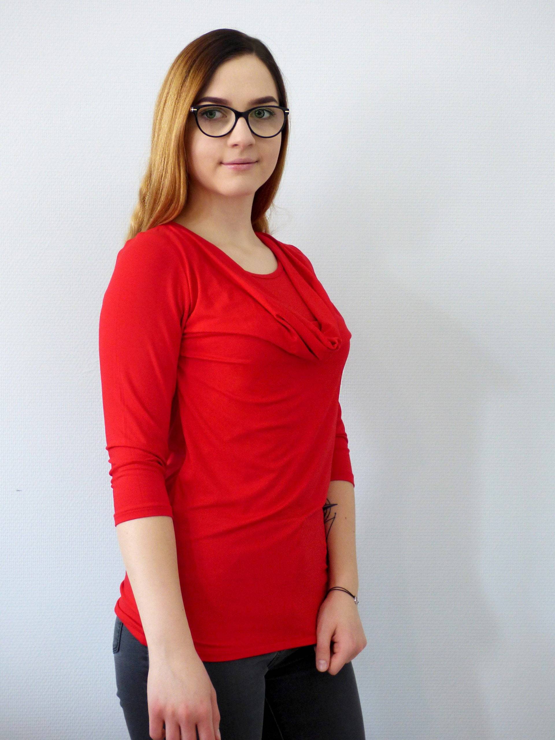 Lydia Stillen Stillen Wasserfall-Ausschnitt Top 13 Farben von AlmaCollectioClothes