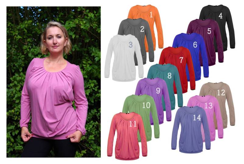 Spezialanfertigung Oana Umstands - Und Stillzeit Plissee Slouch Look Top von AlmaCollectioClothes
