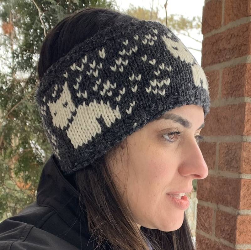 Handgestricktes Stirnband Aus Feiner Schafwolle, Fair Gehandelt von AlmaKnitwearCanada