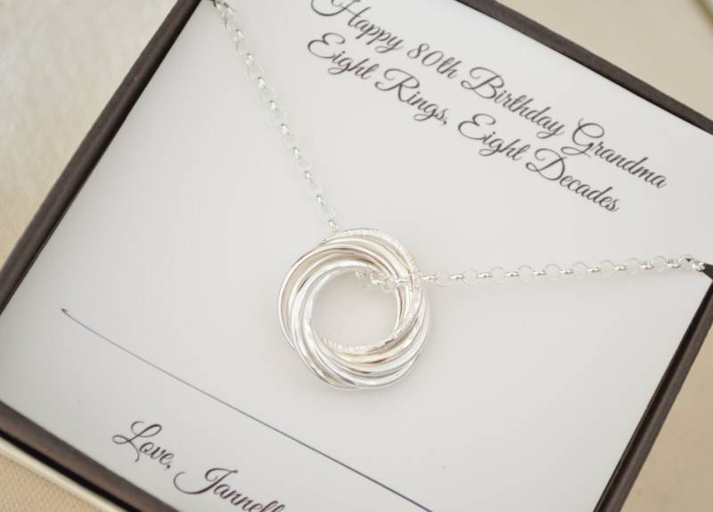 Schmuck Zum 80. Geburtstag Für Mama, Die Freundin, 8. Jahrestag Frau, Geschenk Schwester von AlmaValleJewelry