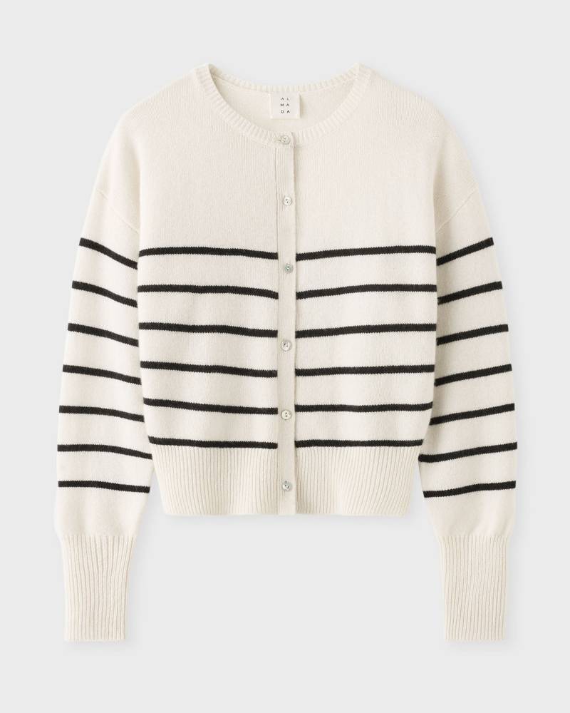 Almada Label Cardigan Coco Cashmere Stripe von Almada Label