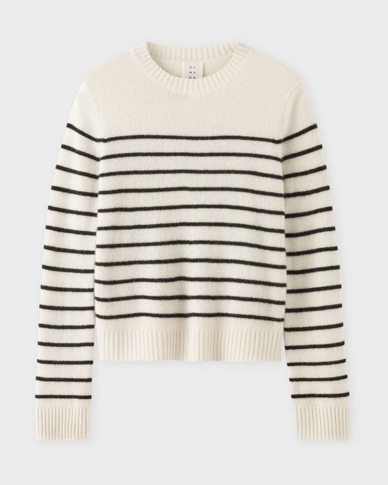 Almada Label Sweater Rae Crewneck Cashmere Stripe von Almada Label